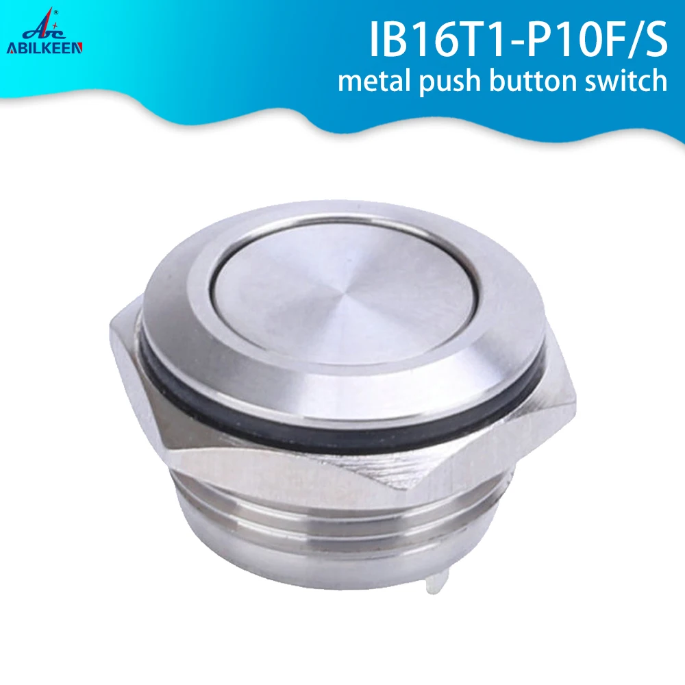 New Type Micro 12mm Momentary Ultra-short Stainless Steel Mini Push Button Switch IP67 Without Led