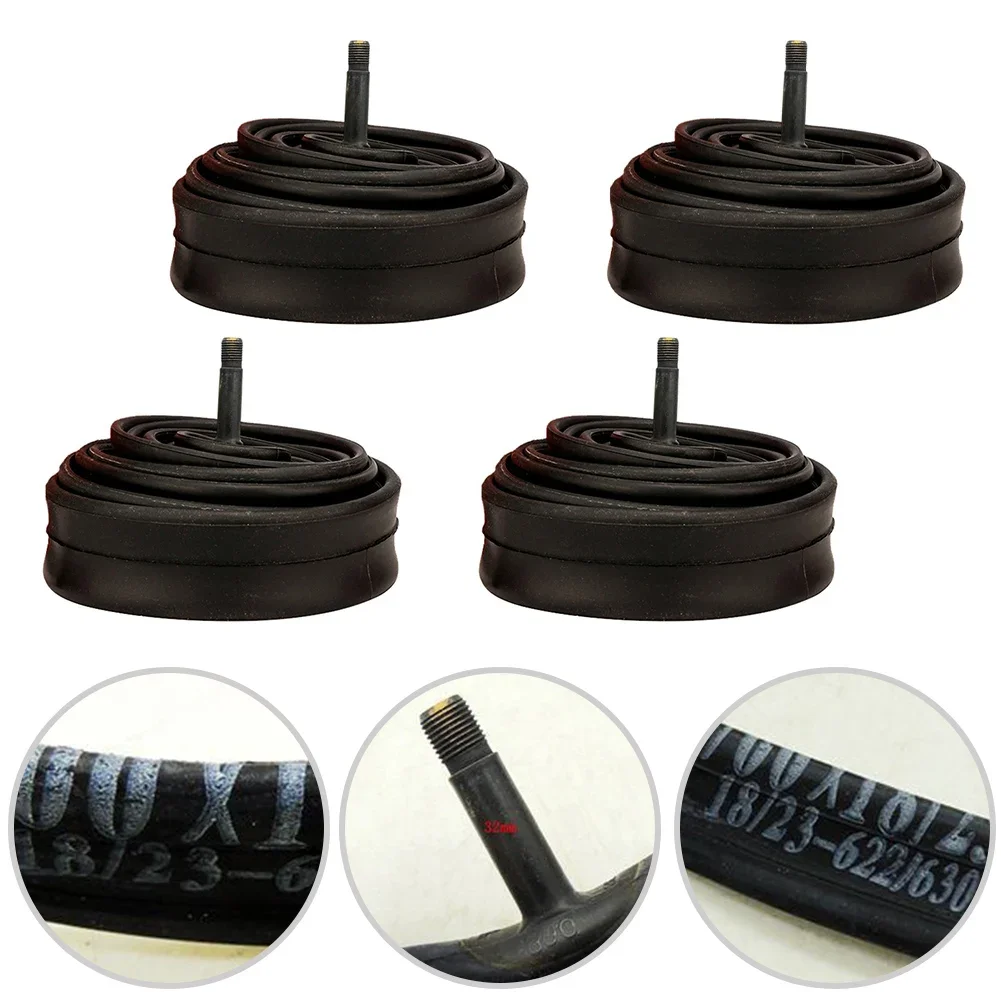 700*18/23C Road Bike Rubber Inner Tube 32mm AV Fixed Speed Bike Inner Tube Suitable For Fixed Gear Bikes And Racing Tires