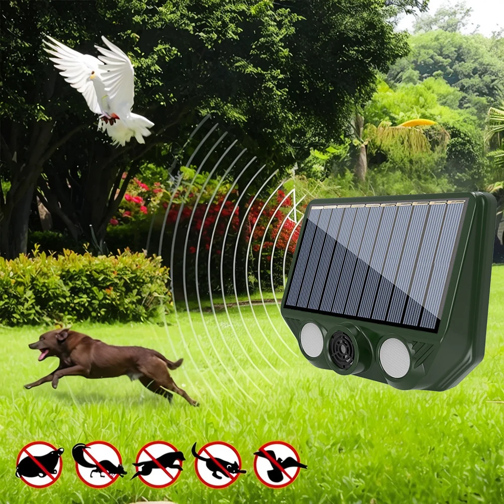espanta-animais-solar-a-prova-d'Agua-ip66-com-luz-flash-vermelha-e-branca-para-jardim-quintal-e-fazenda