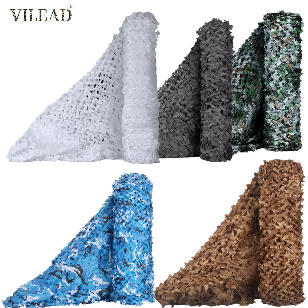 Vilead Double Layer Outdoor Camouflage Nets Home Pools Awning Pergola Garden Decoration Outdoor Gazebo 3x5 4x4 3x4