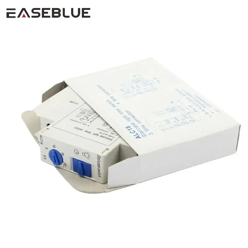 Din Rail Staircase Lighting Timer Switch 16A 220VAC for Corridor Lighting Mechanical Din Rail timer ALC18 Timer Relay Factory