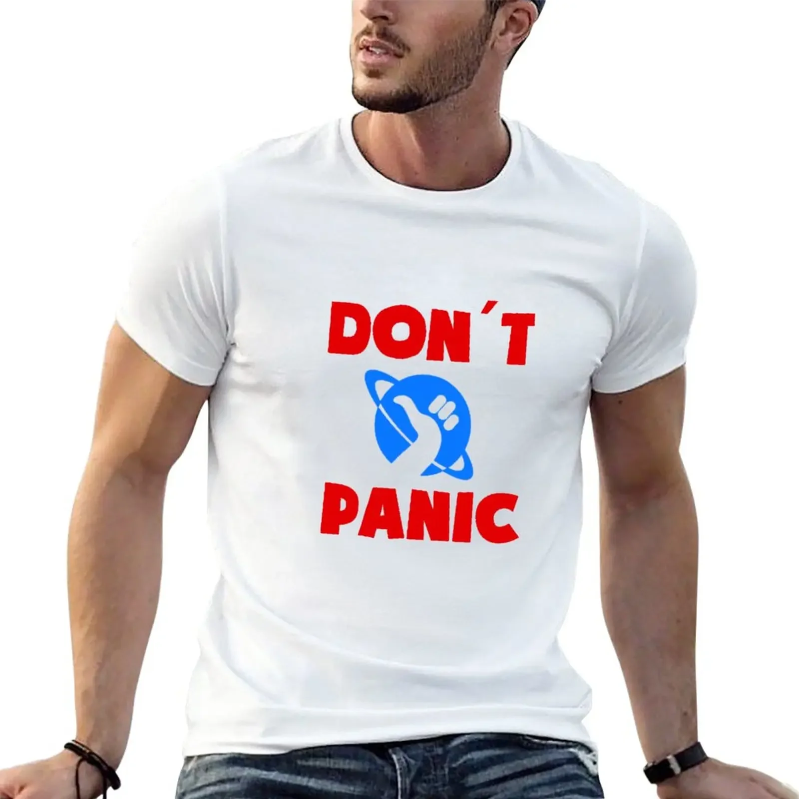 New Don't Panic T-Shirt quick drying t-shirt boys t shirts mens plain t shirts