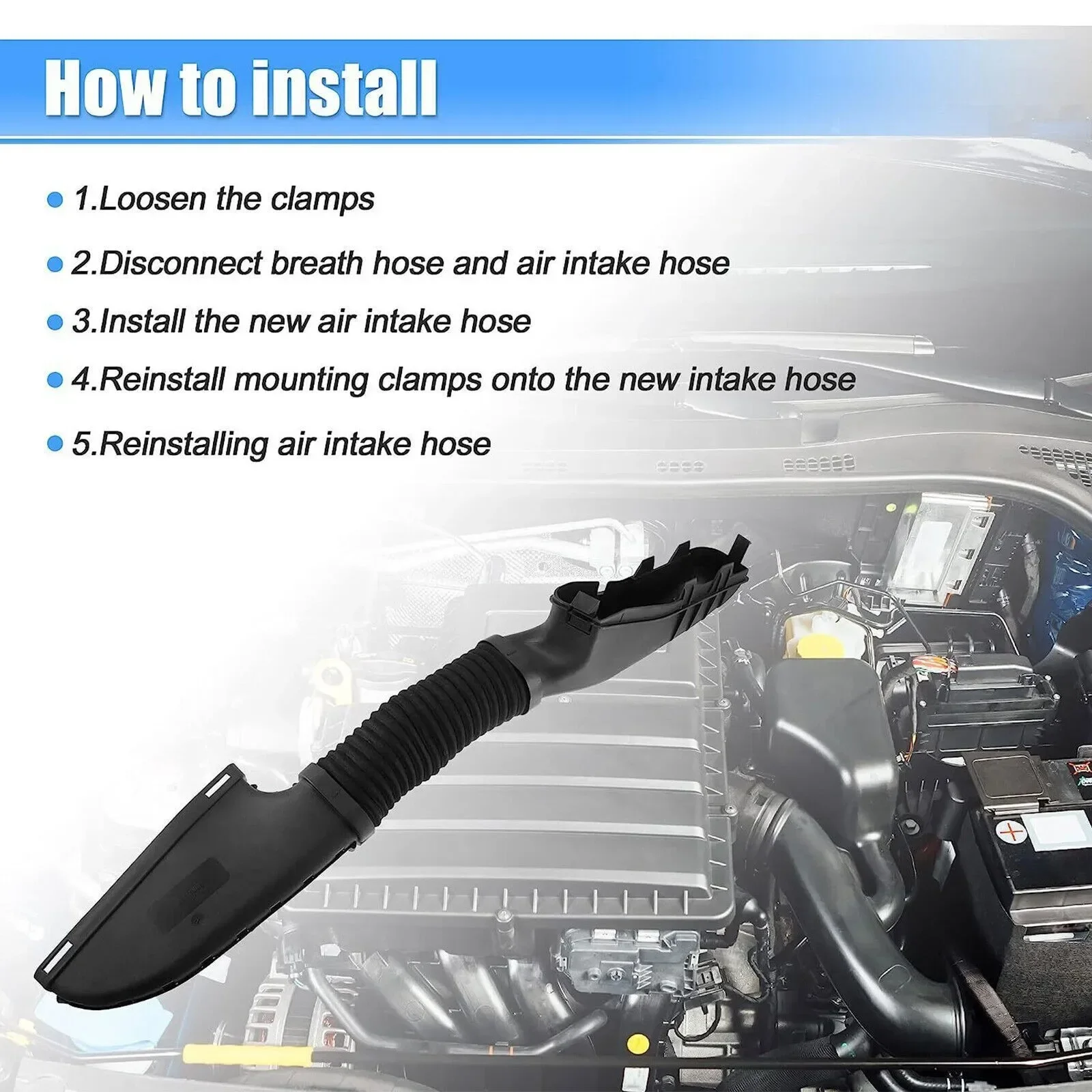 2700900282 2700900601 خرطوم قناة مدخل منقي هواء لمرسيدس بنز 2013-2016 A180 Base 1.6L 2010-2011 B200 Base 2.0L #6