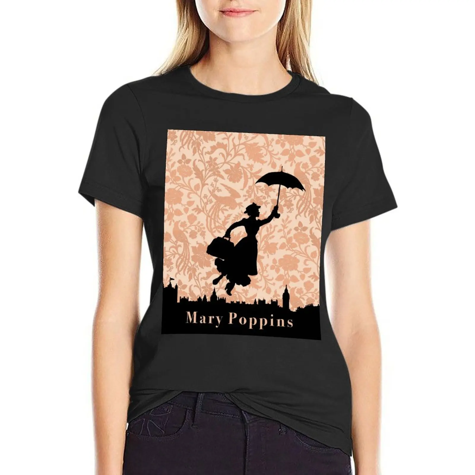 Mary Poppins T-Shirt customs new edition sports fans black t-shirts for Women