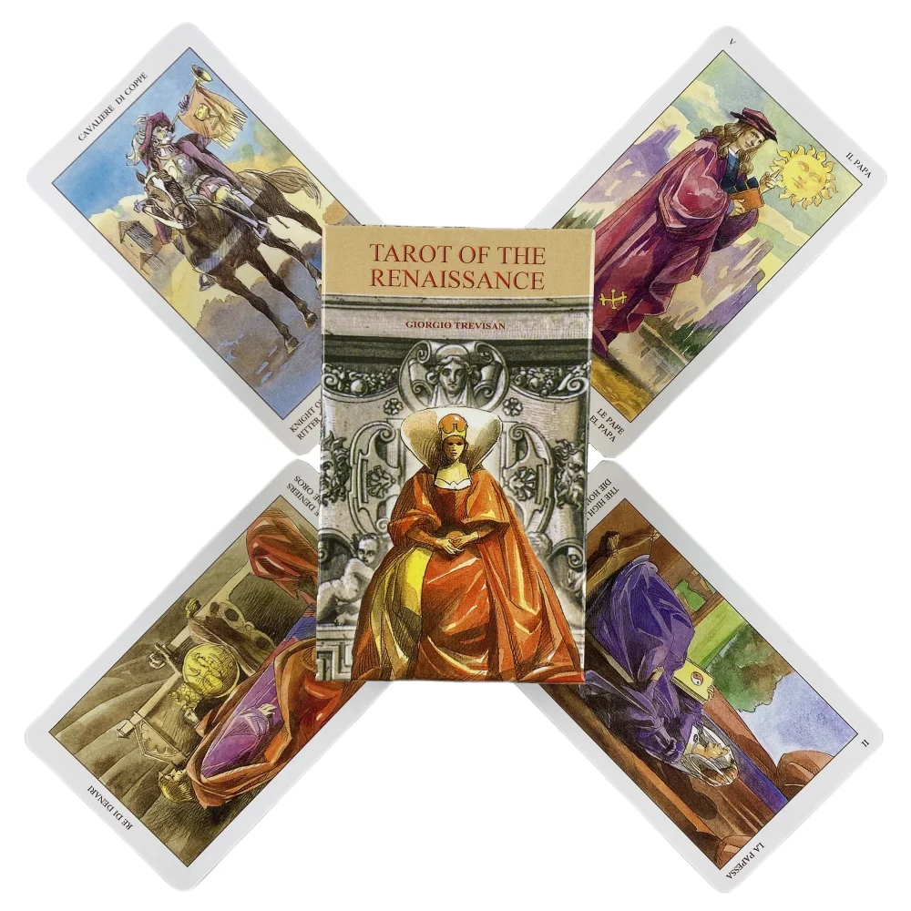 Tarot Of The Renaissance Cards A 78 Deck Oracle English Visions Divination Edition Borad Playing Games