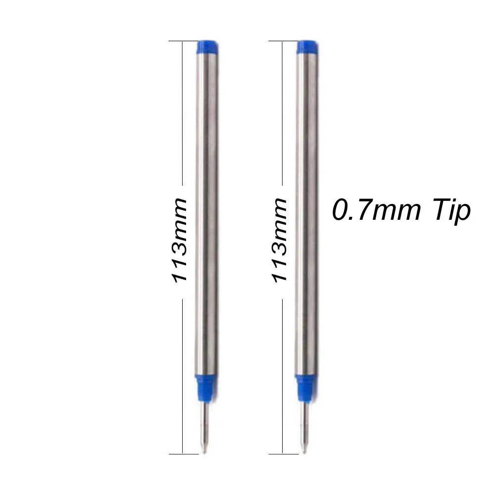 Refil de Caneta Rollerball 113mmx6mm com Ponta de 0.7mm para Mont Blanc 105159 107878 P163 MNB107878 Tinta Alemã M710 M506 M401 H-12