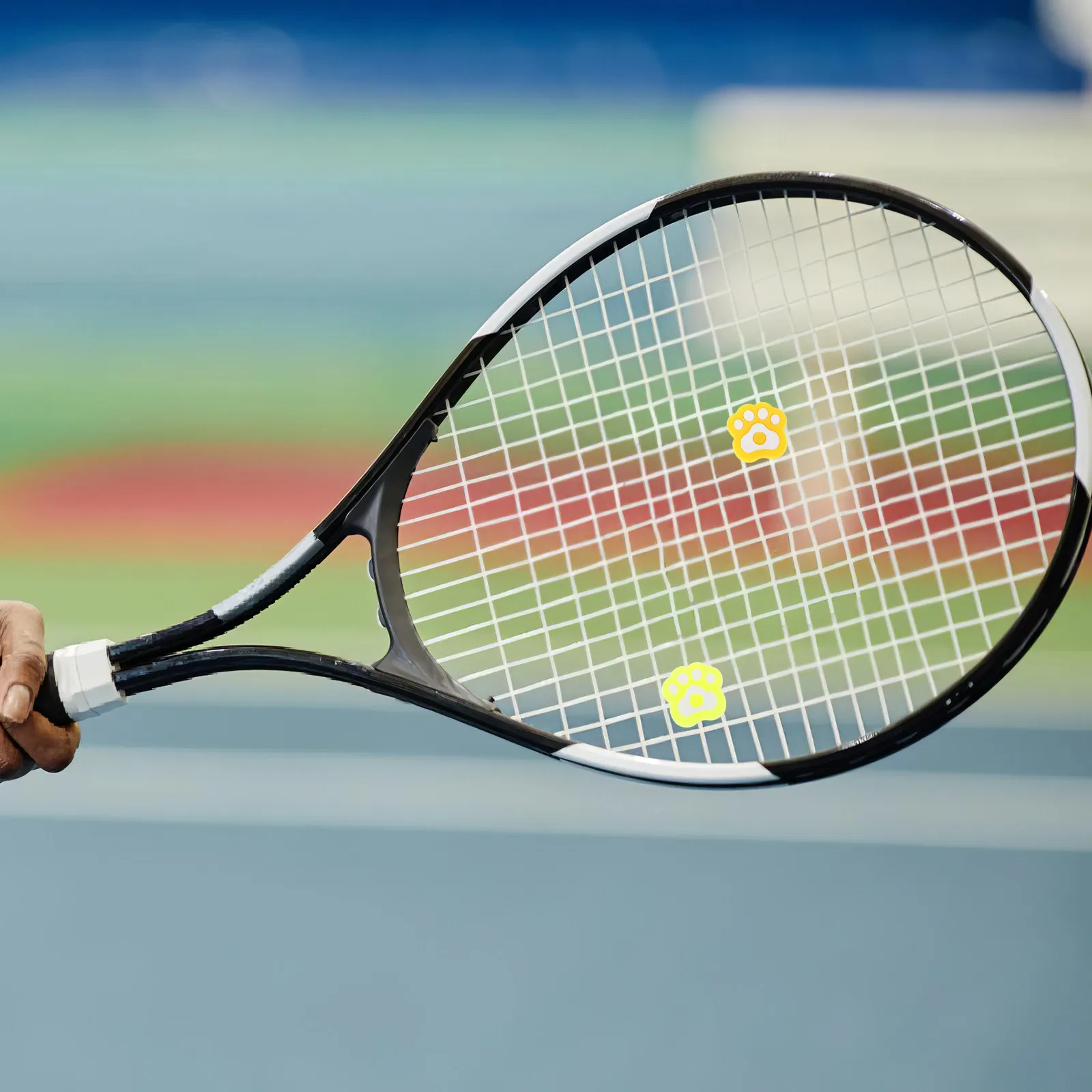 

Набор из 10 ярких силиконовых виброгасителей для теннисных ракеток в форме кошачьей лапки для снижения усталости, улучшения контроля и длительного использования