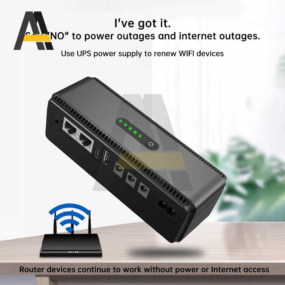 UPS راوتر 5V9V12V ضوء القط مراقبة إمدادات الطاقة الاحتياطية إمدادات الطاقة غير المنقطعة تيار مستمر تيار مستمر UPS عالية الطاقة 18 واط #2