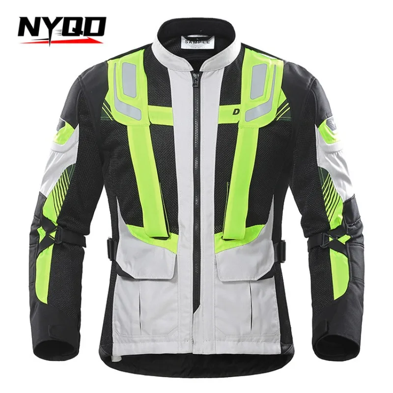 

DUHAN Motorcycle Jacket Men Pants Moto Summer Protective Motorcycle Suit Mesh Moto Racing Jackets Clothing Motorbiker Chaqueta