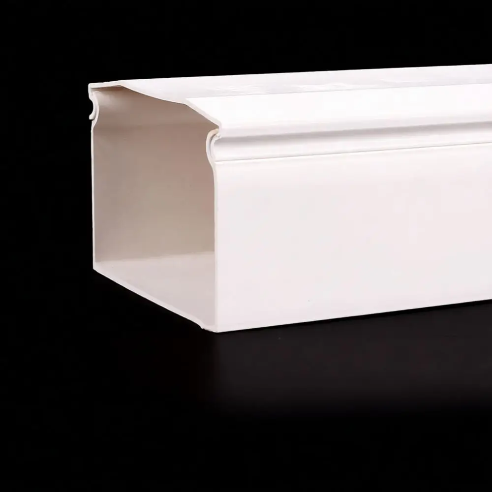 Flame Retardant PVC Cable Management Duct Square Raceway Wall Mounted Trunking Cover For Organizing Interior Electrical Cords