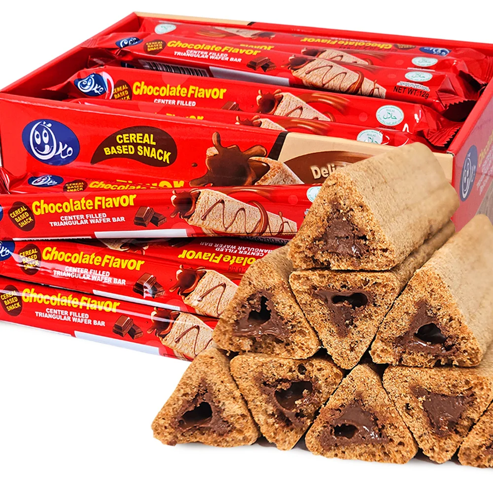 2 Box (60 Pieces) Oco Chocolate-Flavored Wafer Snacks Cookies