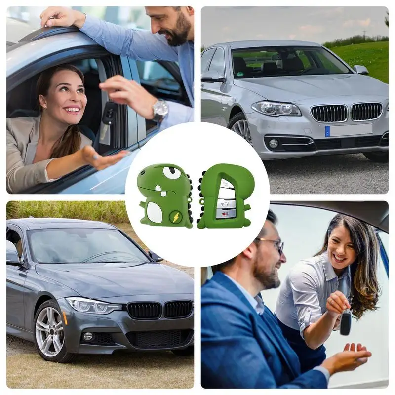 Key Bag Car Key Fob Holder Cover Auto Remote Keyring Wallet Car Accessories For Men And Women Birthday Gift