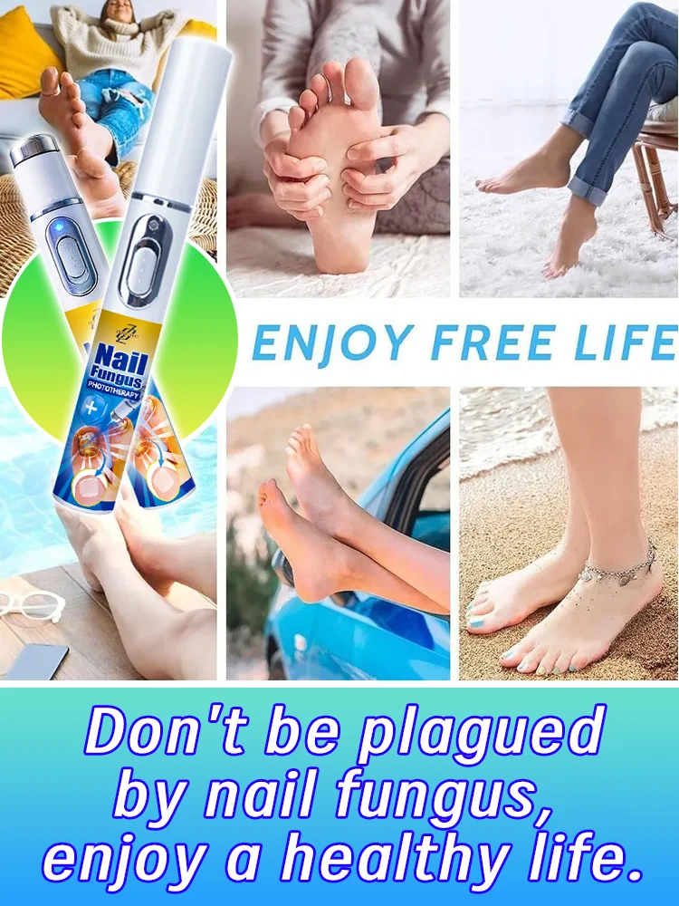 100% efficiënte sterilisatie van blauw licht, Nagelschimmel laser reparatietherapie, Activeer nagelgroei
