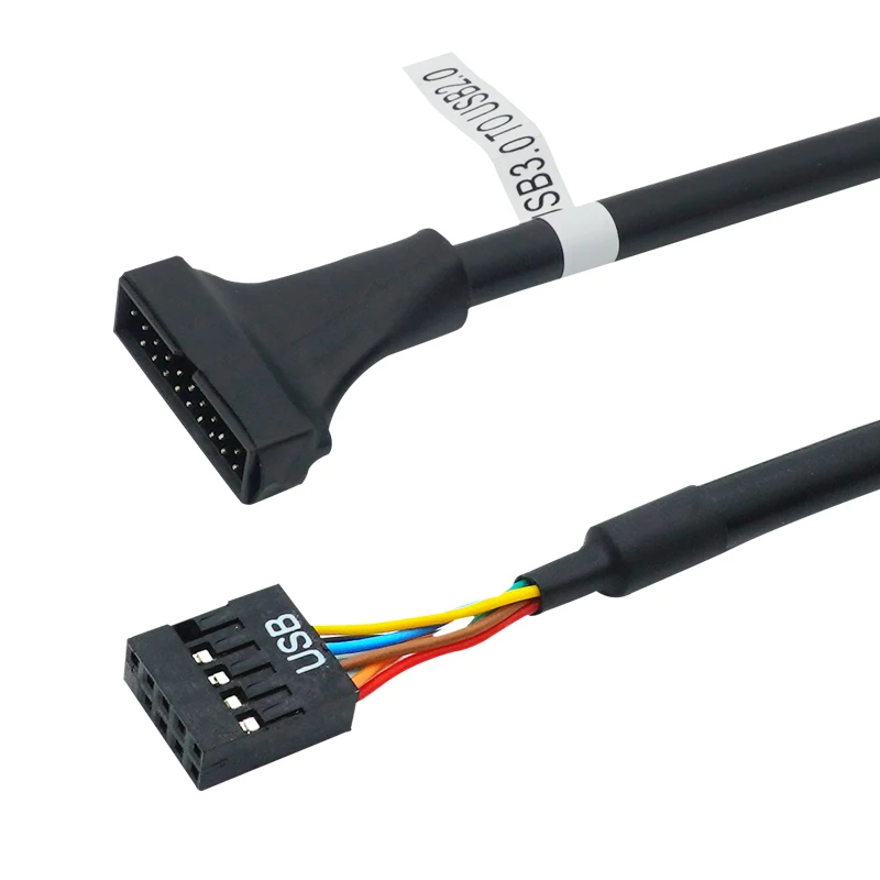 19/20 Pin Usb 3.0 Female Naar 9 Pin Usb 2.0 Mannelijke Moederbord Header Adapter Cord