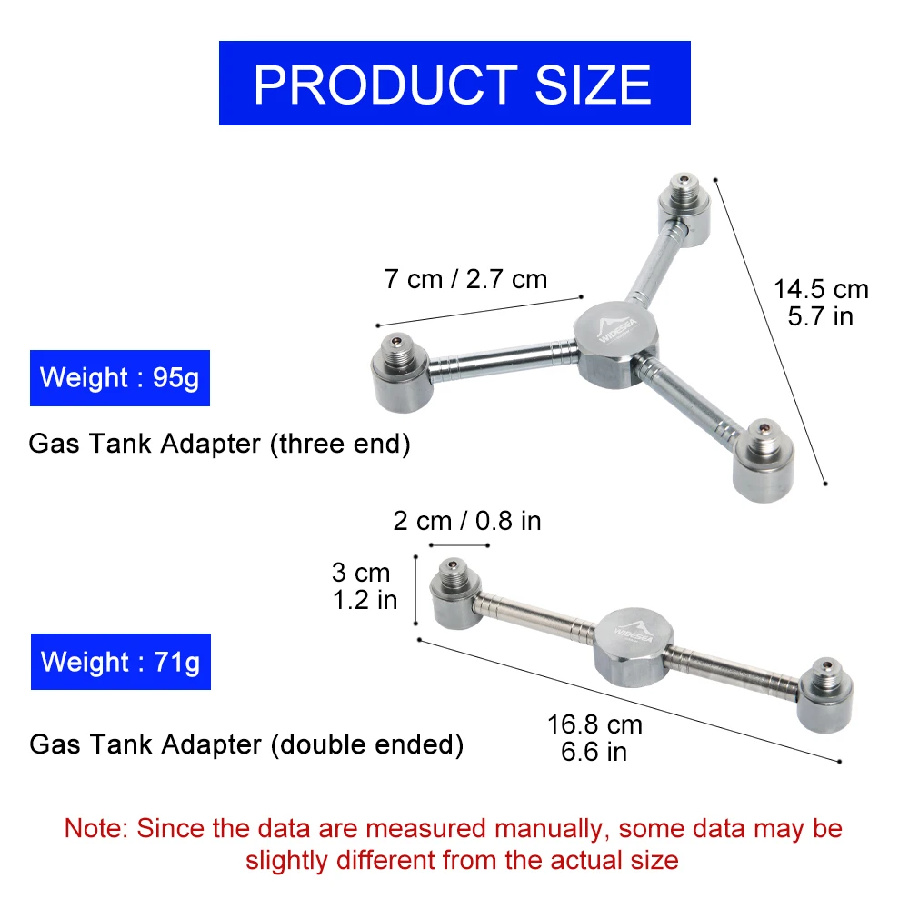 Widesea Camping Gas Lantern Extension Tube Blow Torch Extender Pole Lamp Extension Rod Stove Tank Converter Adapter Outdoor