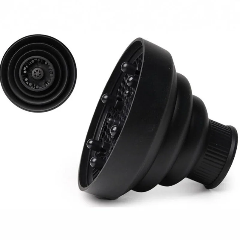 Difusor de Silicona Plegable Universal para Secador de Pelo, Resistente a la Temperatura, Herramienta de Salón, Accesorio para Secar y Dispersar el Cabello