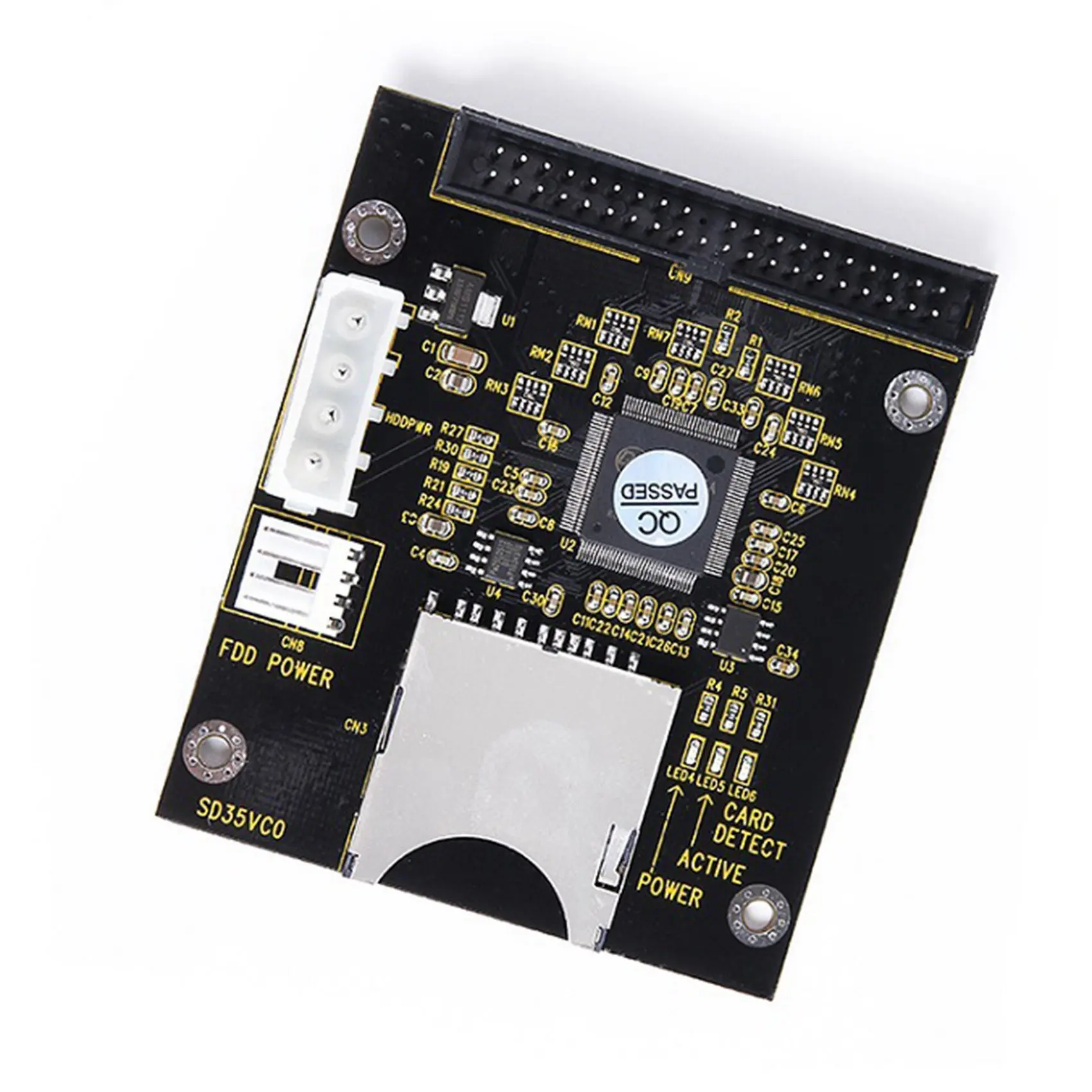Carte de convertisseur SD à 3.5 pouces IDE 40 broches, adaptateur de stockage intégré SSD, 6 000