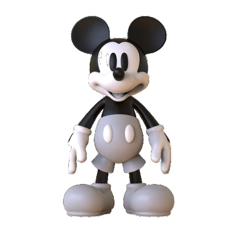 

56 см экшн-фигурка Disney Kawaii, большие аниме-фигурки Микки, сменные ручки, ретро цветная модель, коллекция игрушек, подарок на день рождения