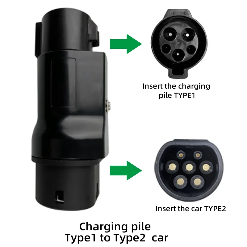 Type 1 to  2 and Type 2 to 1 Convertor SAE J1772 IEC 62196 2 EV Adaptor And Charging Adapter