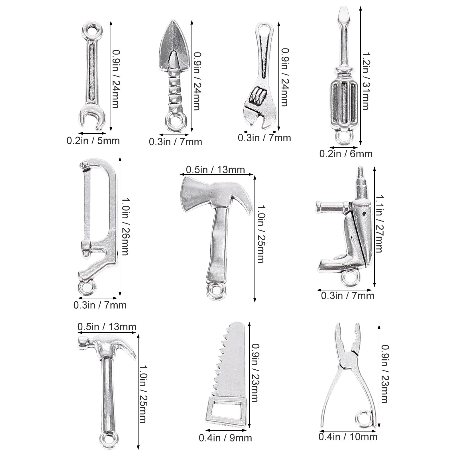 80Pcs Alloy Pendant Charms for DIY Jewelry Decor Creative Design Alloy Pendant Charm Jewelry Accessories