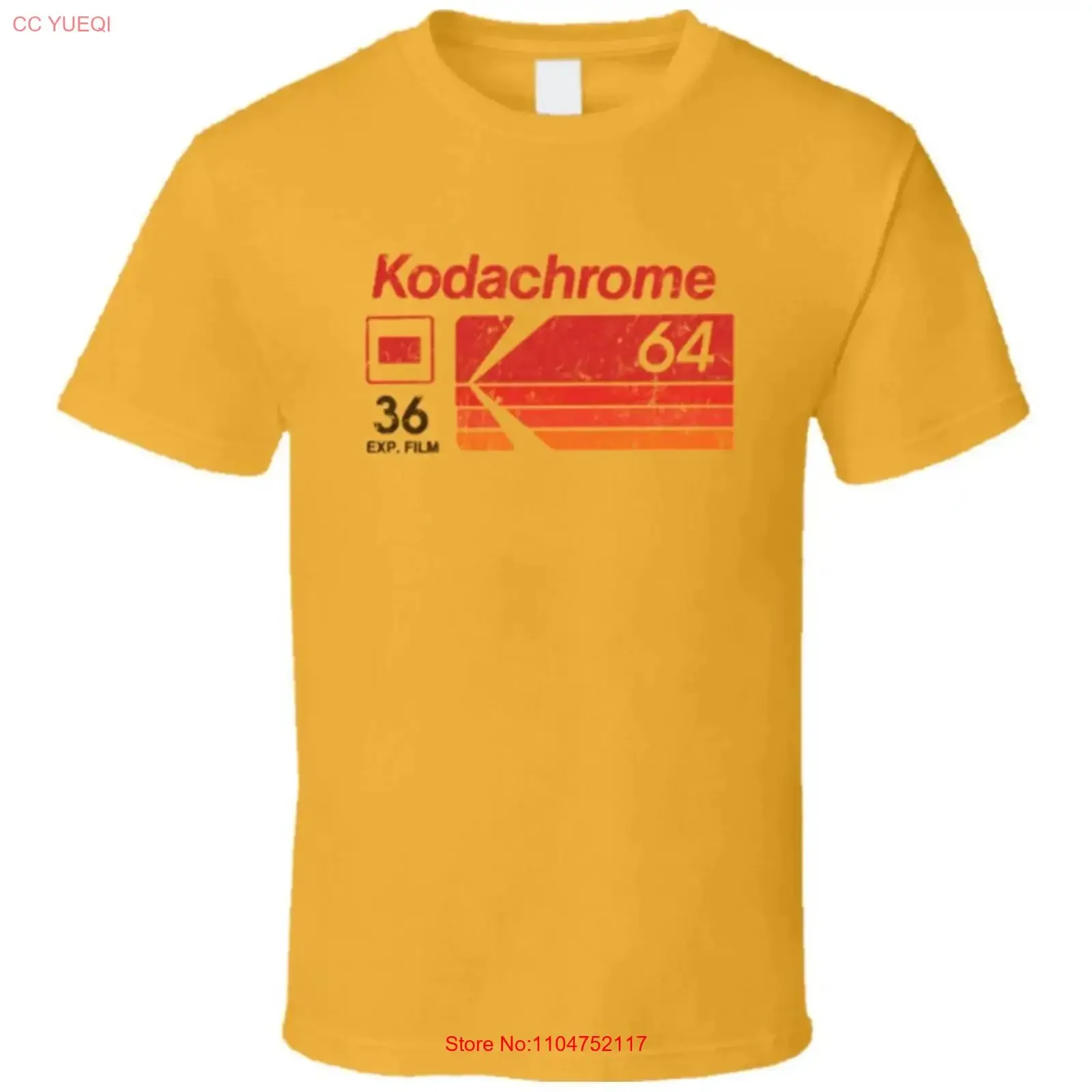 Retro Grunge Kodachrom E 64 Logo Worn T Shirt Fullsize S 5Xl vintage Washed Comfortable Breathable Soft Versatile