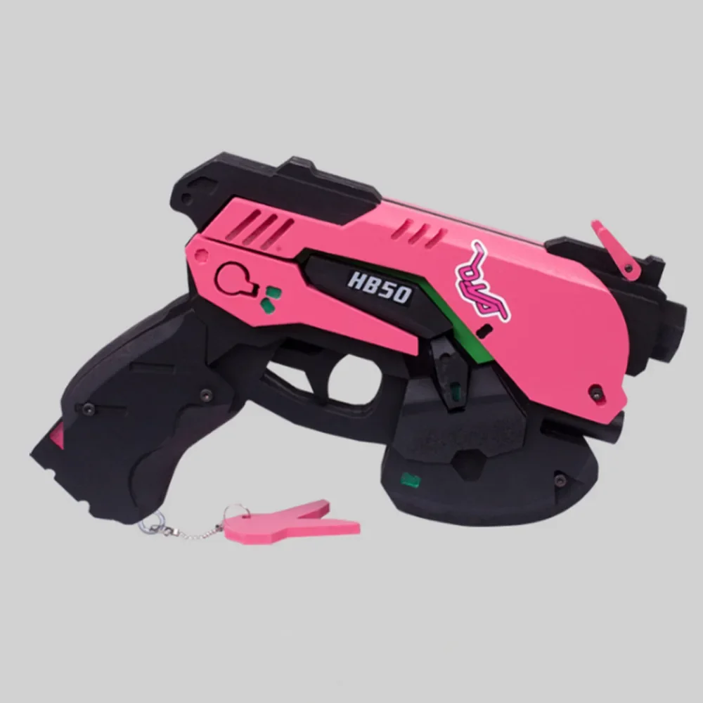 Zabawa na Halloween OW DVA D.VA zestaw słuchawkowy pistolet pistolet słuchawki gry rekwizyty do Cosplay kostiumy prezenty wysokiej jakości broń i