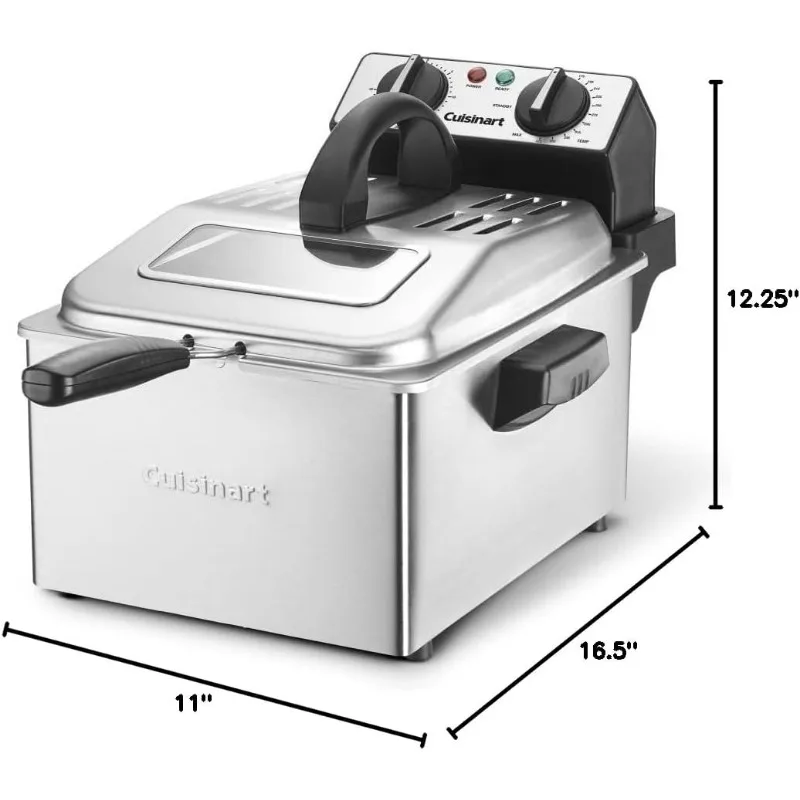 Stainless Steel Deep Fryer, 4 Quart