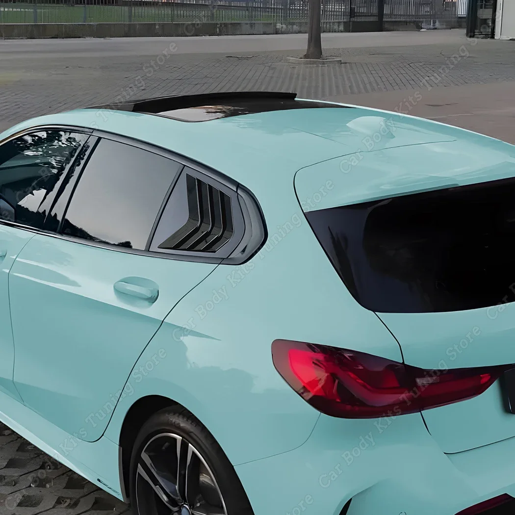 Car Rear Windows Side Shutter Louver Cover Gloss Black Trim Exterior Accessories For BMW 1 Series F40 M-PACK & M135i 2019-2024 view 4