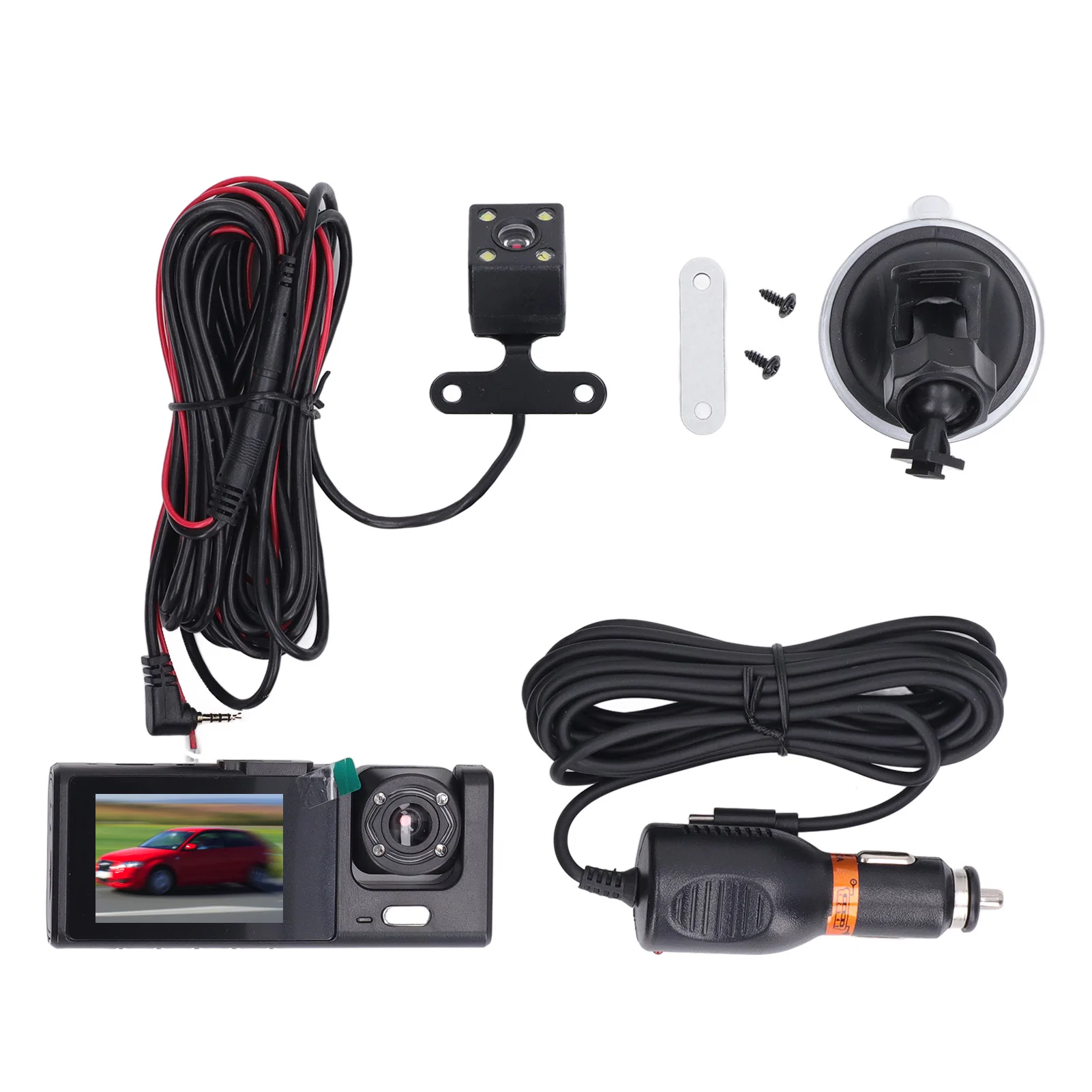 Night  Car Camera Recorder 2.0 Inch, Loop Recording Mini USB 5V 2A 320mAh ABS Metal Dash Cam