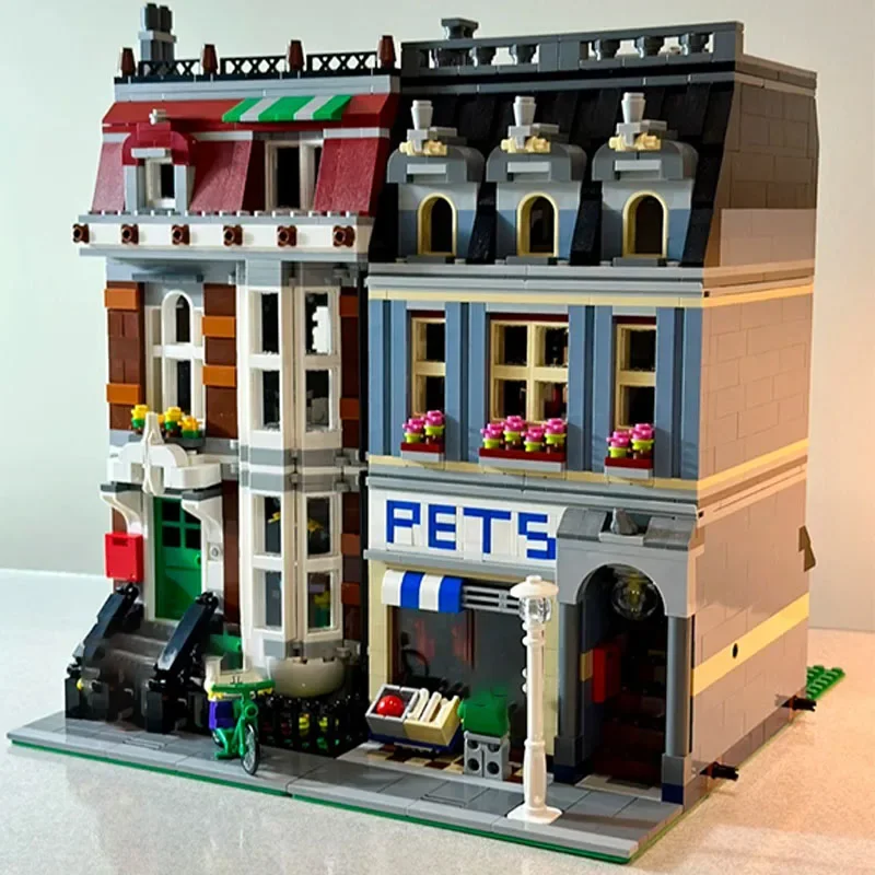 

2032PCS Street View Pet Shop Compatible Building Blocks Toys For Adults Kids Construction Brick Birthday Christmas Gifts