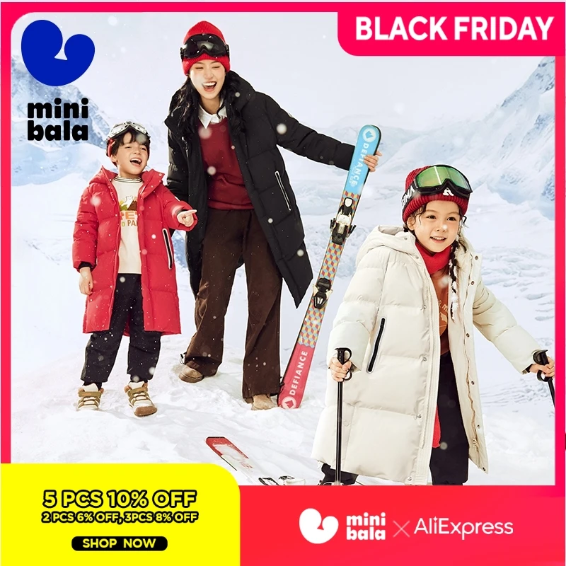 Jaket Bala Down Mini untuk anak laki-laki dan perempuan, jaket pelindung terik matahari penebal penahan panas untuk anak laki-laki dan perempuan