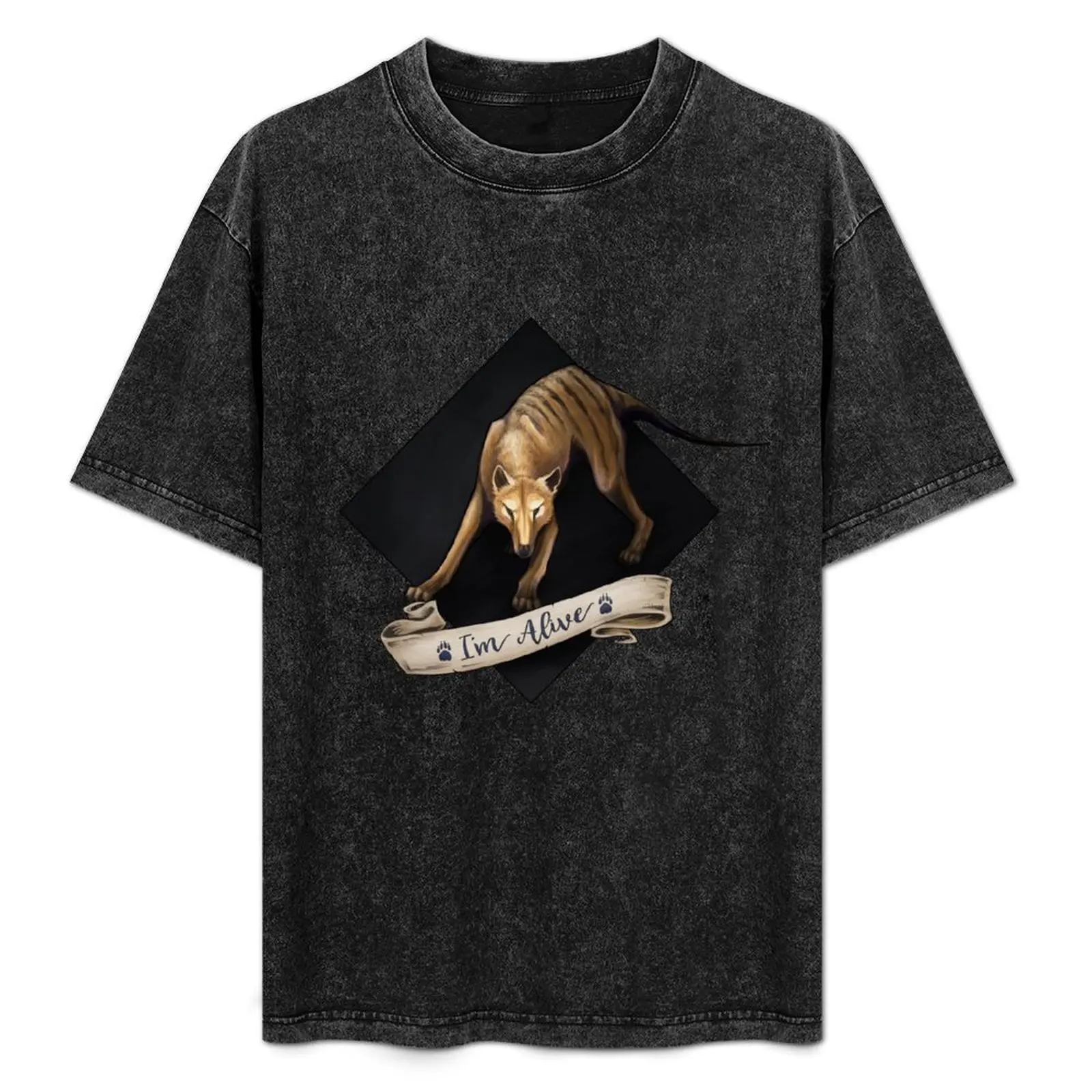 Thylacine - T-shirt I'm Alive, t-shirt décontracté à la mode
