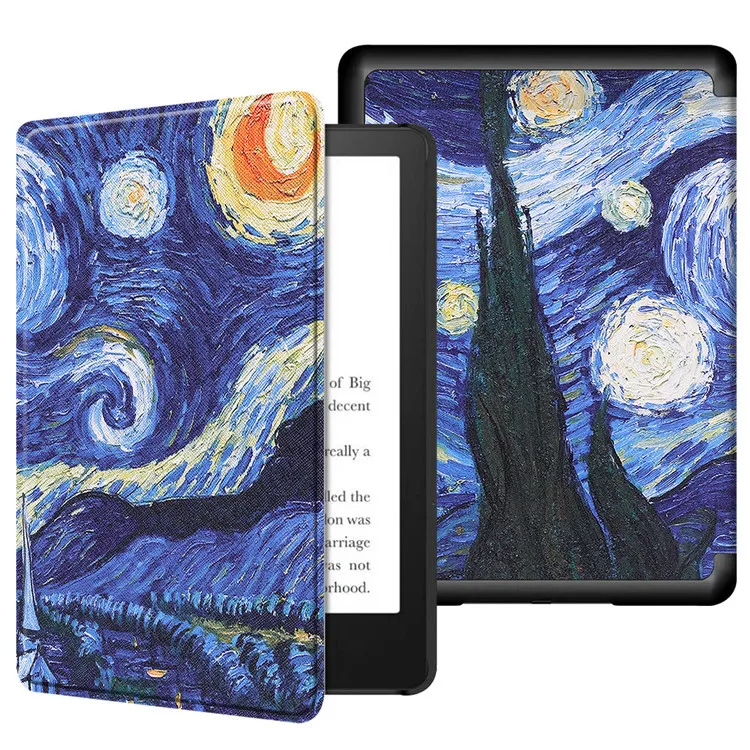 Bedruckte Flip-Hülle für Kindle Paperwhite 12. Generation 7 Zoll mit Auto-Wach-/Schlaf-Funktion – Detail 7