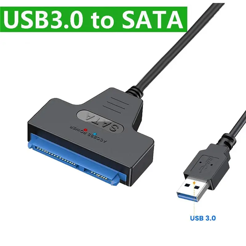 AS95 USB 3.0 to for SATA 3 Adapter Cable for 2.5 inch SSD HDD Hard Drive External Converter 6Gbps