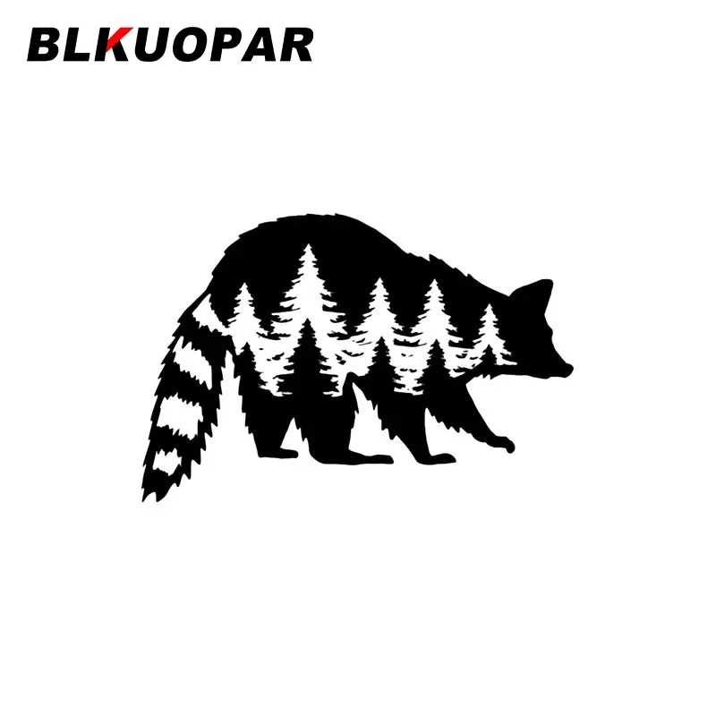 BLKUOPAR For Red Panda Forest Car Stickers Personality Die-cut Decal Car Door Protector Vinyl Waterproof Trunk Creative Graphics