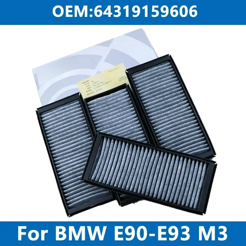 Car Cabin Filter Air Conditioner 64319159606 For BMW E90 E91 E92 E93 318d 320 325 330 335i M3 Activated Carbon Cabin Air Filter