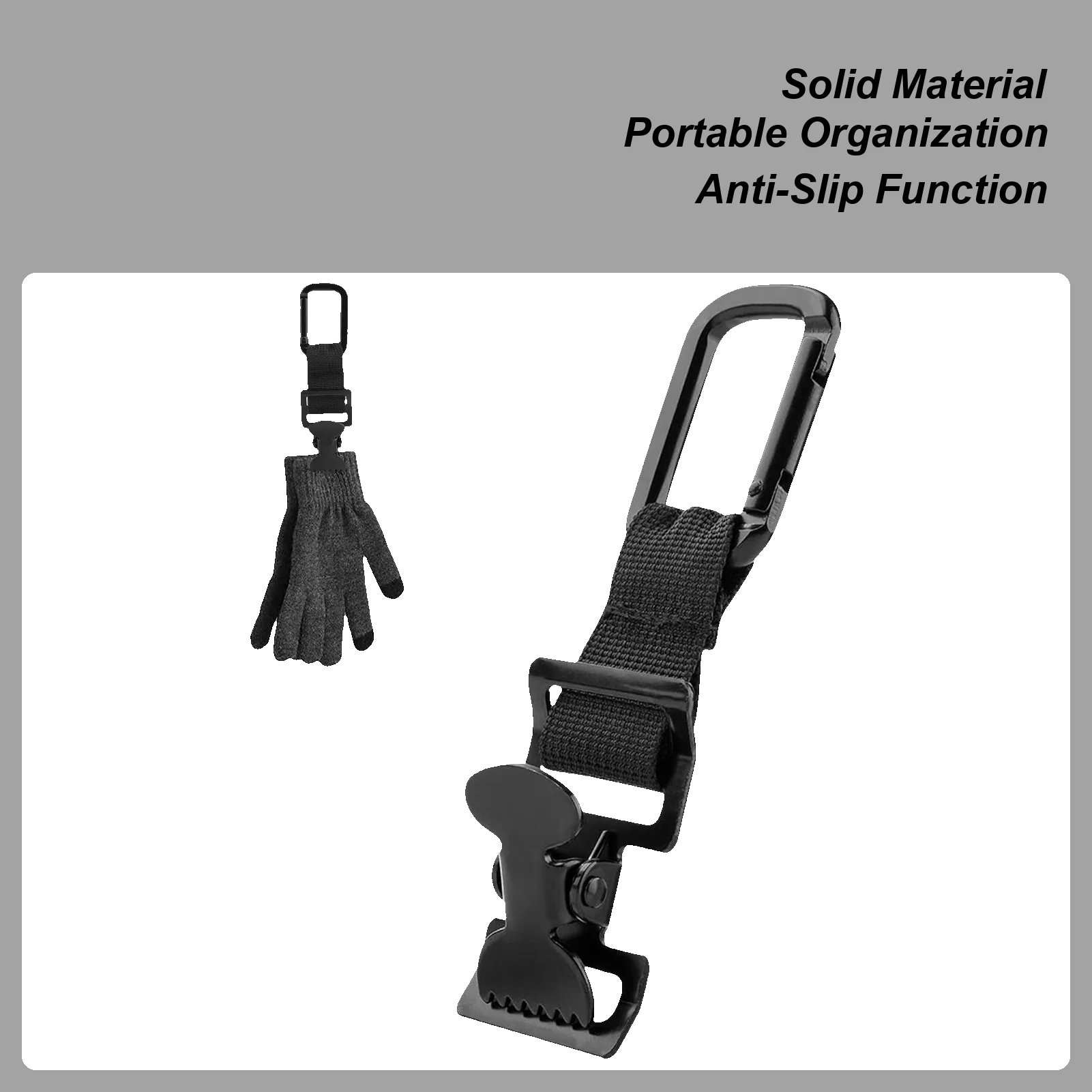 

Serrated Glove Clips Heavy Duty Mitten Hanger Secure Glove Holder For Work & Sports, Belt Towel, Prevent Lost Gloves Men Women