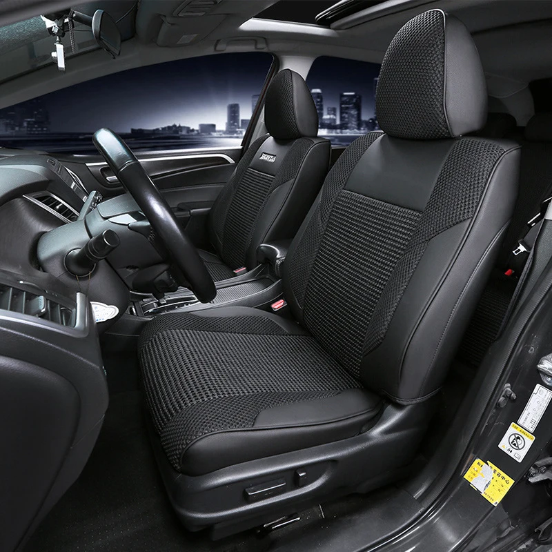 Maßgefertigte Autositzbezüge und Zubehör für 5-Sitzer, komplettes Set aus Eisseidenleder, speziell für über 98 % der Autositzbezüge – Detail 7