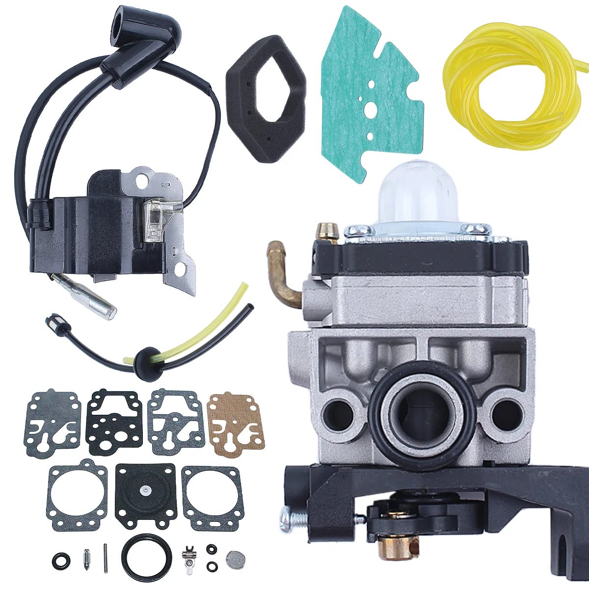 Carburetor Ignition Coil Kit For HONDA GX25 GX25NT FG110 Chain Saw Replace Part Number For 16100-Z0H-825