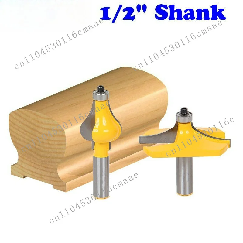 Product 1/2 handle 8MM high-grade 2-piece set Stair armrest knife Line knife Engraving machine Router milling cutter