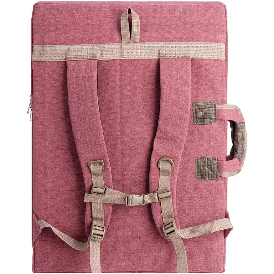 Zaino grande con portafoglio artistico in tela da 26 x 19,5 per artisti con design durevole e scomparti multipli Ideale per Studio t