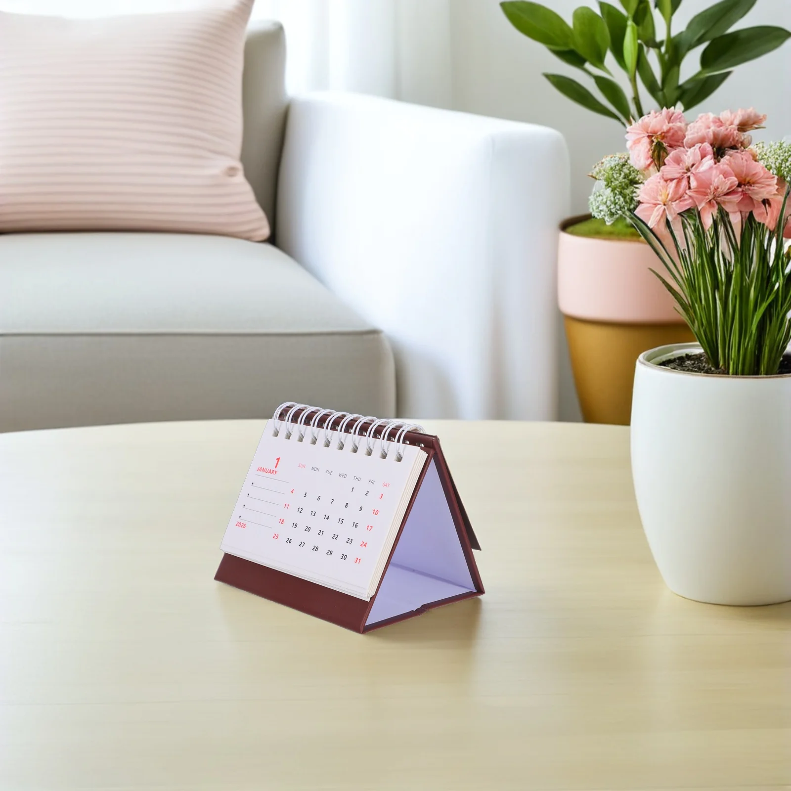 

2026 Mini Desk Calendar Standing Flip Desktop Calendar Small Monthly Planner For Home Office School Tabletop Paper Schedule