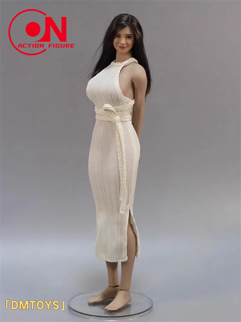 DMTOYS 1/6 Schaal Strapless Hip Avond Lange Jurk Kleding Model Fit 12-inch Vrouwelijke Soldaat Action Figure Body pop