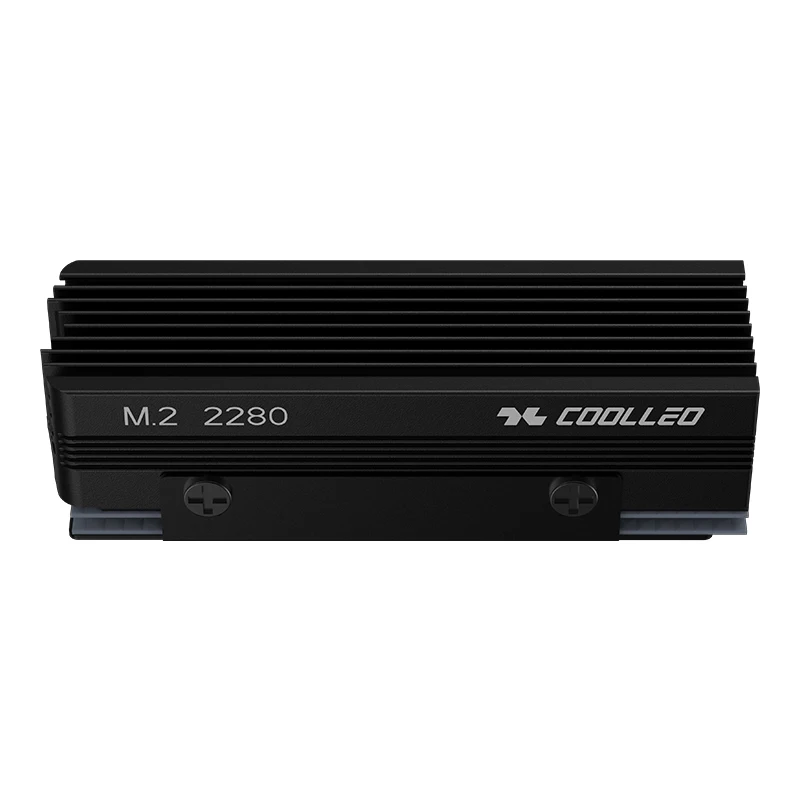 COOLLEO CL-SSD V3 M.2 2280 SSD Heat Sink with 14.8W/MK Thermal Pad 2 Heat Pipes Solid State Drive Radiator