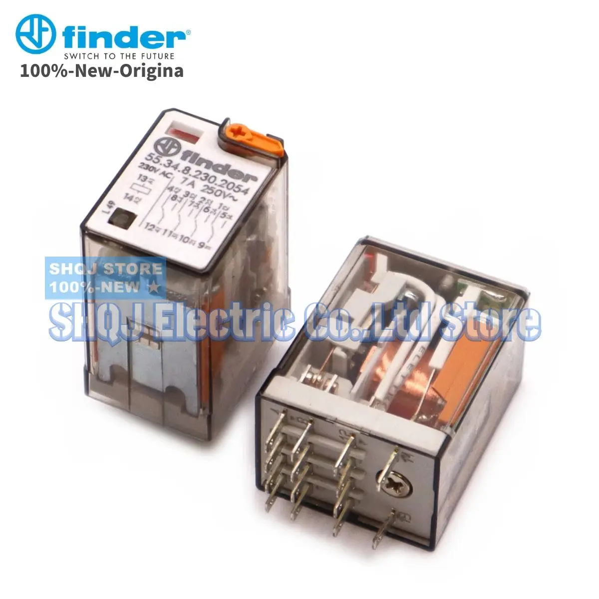 FINDER 100%-NEW 55.34.8.230.2054 1PCS 230VAC 7A 250V 4CO 14PIN RELAY original