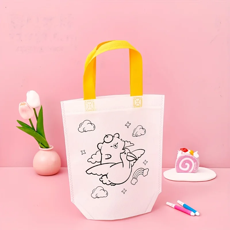 18Pcs Large Gift Bags with Sturdy Handles, Random Colors, No Glue Party Favor Goodie Bags for Birthday Wedding Christmas Party