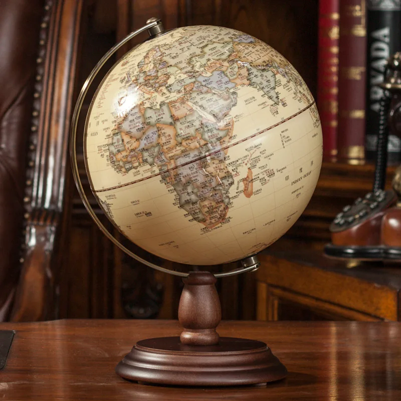 20CM three-dimensional satellite relief globe antique retro study ornament decorative