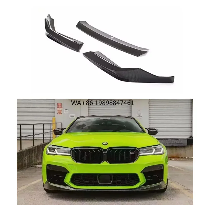 

OEM High-quality Dry Carbon Fiber Front Diffuser Spoiler for BMW M5 F90 2021+ Front Bumper Lip Black