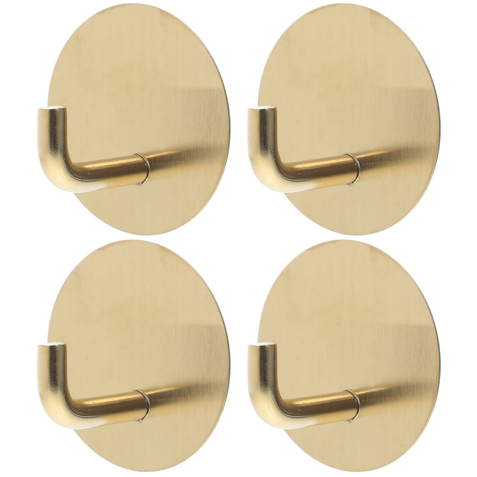 

4 PCS Sticky Hook Hooks Bathroom Storage Towel up Adhesive Coat Stainless Steel Door Hanger Hardware Rack