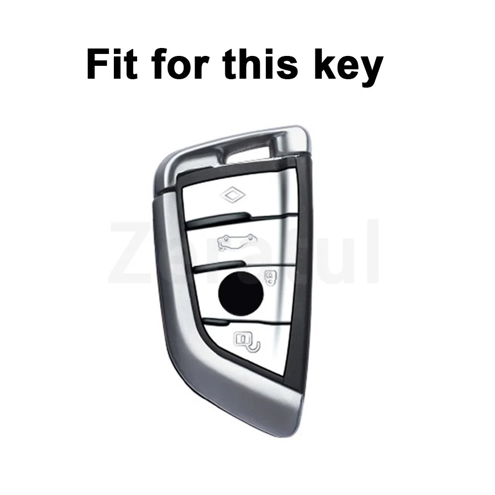 TPU Leather Car Key Case Cover Shell Fob Holder for BMW X1 X3 X5 F15 X6 F16 G30 7 Serie G11 X1 F48 F39 Protector Accessories